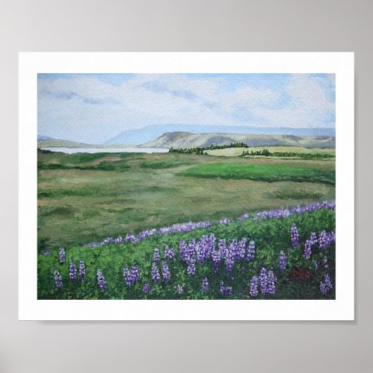 Beautiful Icelandic landscape by Pola.B.Alex Art Poster (Voorkant)