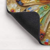 Beautiful Impasto Butterfly and Flowers   Muismat (Hoek)