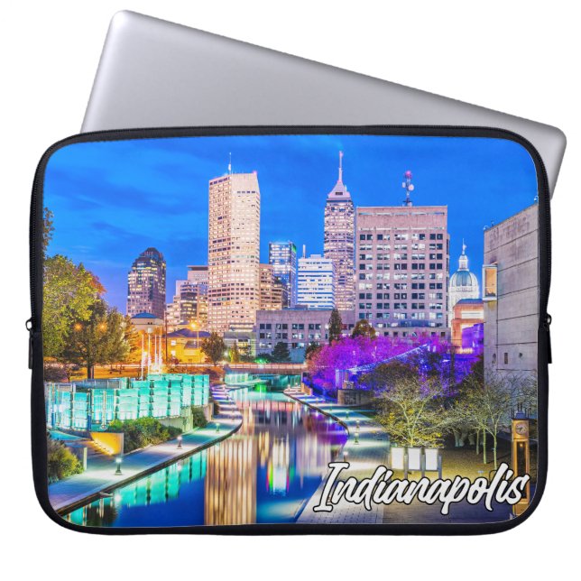 Beautiful Indianapolis, Indiana, Verenigde Staten Laptop Sleeve (Voorkant)