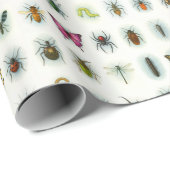 Beautiful insect collection watercolor style bugs  cadeaupapier (Rol Hoek)