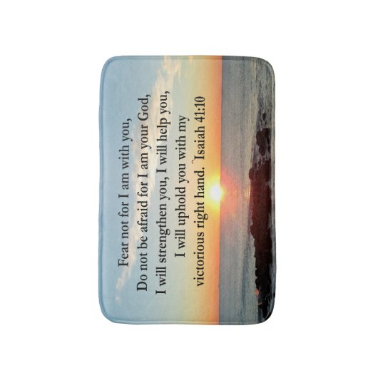 BEAUTIFUL ISAIAH 41:10 SUNRISE BADMAT (Voorkant Verticaal)