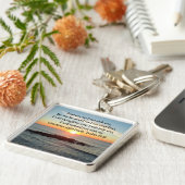 BEAUTIFUL ISAIAH 41:10 SUNRISE SLEUTELHANGER (Zijkant)