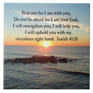 BEAUTIFUL ISAIAH 41:10 SUNRISE TEGELTJE