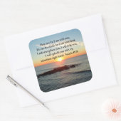 BEAUTIFUL ISAIAH 41:10 SUNRISE VIERKANTE STICKER (Envelop)