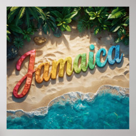 beautiful jamaica  poster