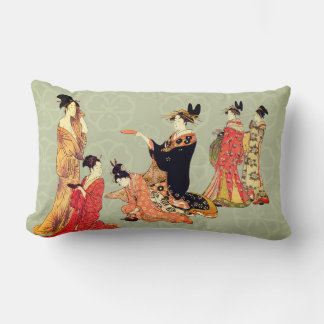 Beautiful Japanese Art Design Throw Pillows Kussen