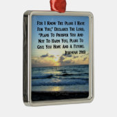 BEAUTIFUL JEREMIAH 29:11 BLAUWE HUIDEN METALEN ORNAMENT (Rechts)