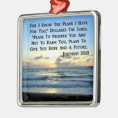 BEAUTIFUL JEREMIAH 29:11 BLAUWE HUIDEN METALEN ORNAMENT (Links)