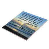 BEAUTIFUL JEREMIAH 29:11 BLAUWE HUIDEN TEGELTJE (Zijkant)