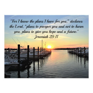 BEAUTIFUL JEREMIAH 29:11 OVER DE REEKS FOTO AFDRUK