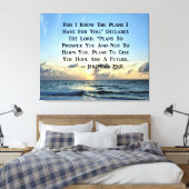 BEAUTIFUL JEREMIAH 29:11 SCRIPTURE VERSE CANVAS AFDRUK (Insitu (Slaapkamer))