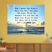 BEAUTIFUL JEREMIAH 29:11 SCRIPTURE VERSE CANVAS AFDRUK (Insitu (Woonkamer))