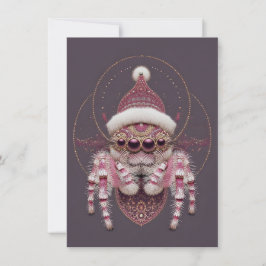 Beautiful Jumping Spider Christmas Cards Feestdagenkaart