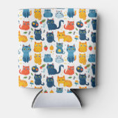 Beautiful kawaii cats, playing with toys white ba blikjeskoeler (Voorkant)