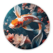 Beautiful Koi Fish Pond Knobs and Pulls Keramische Knop (Voorkant)