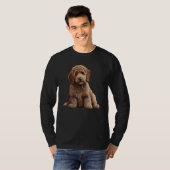 Beautiful Labradoodle Labrador Poodle Motif  Famil T-shirt (Voorkant volledig)