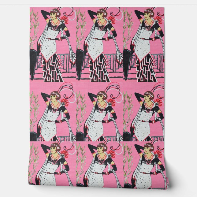 Beautiful lady  behang (Afrollen)