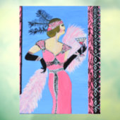 Beautiful lady Window Cling  Raamsticker (Vel 3)