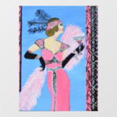 Beautiful lady Window Cling  Raamsticker (Vel)