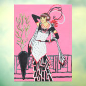 Beautiful lady Window Cling  Raamsticker (Vel 3)
