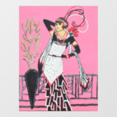 Beautiful lady Window Cling  Raamsticker (Vel)