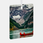 Beautiful Lake Louise, Canada Metalen Ornament (Voorkant Rechts)