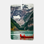 Beautiful Lake Louise, Canada Metalen Ornament (Voorkant links)