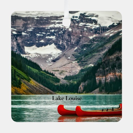 Beautiful Lake Louise, Canada Metalen Ornament (Voorkant)