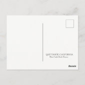 BEAUTIFUL LAKE TAHOE-BRIEFKAART BRIEFKAART (Achterkant)