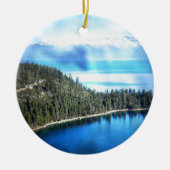 BEAUTIFUL LAKE TAHOE KERAMISCH ORNAMENT (Voorkant)