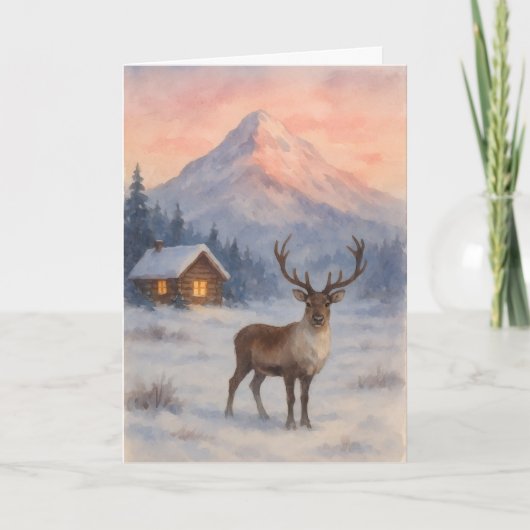 Beautiful landscape Xmas card Kaart (Voorkant)