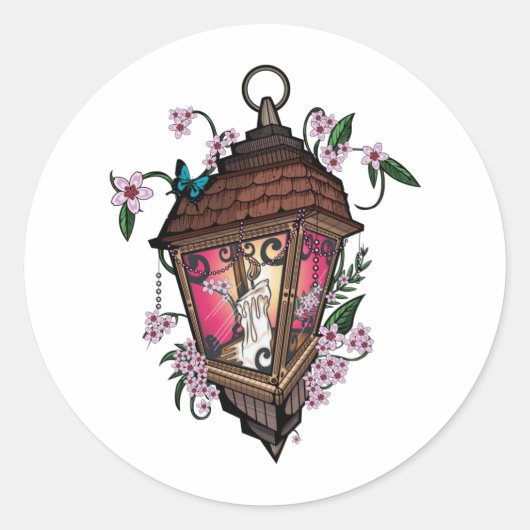 Beautiful Lantern   Ronde Sticker (Voorkant)