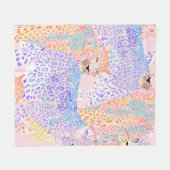 Beautiful Leopard Seamless Pattern illustration Ar Fleece Deken (Voorkant (Horizontaal))