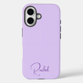 Beautiful Light Purple Personalized Name iPhone 16 Hoesje