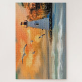 Beautiful Lighthouse and Sea Scene Painting Legpuzzel (Verticaal)