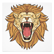 beautiful lion head design