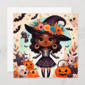 Beautiful little witch halloween party (Voorkant / Achterkant)
