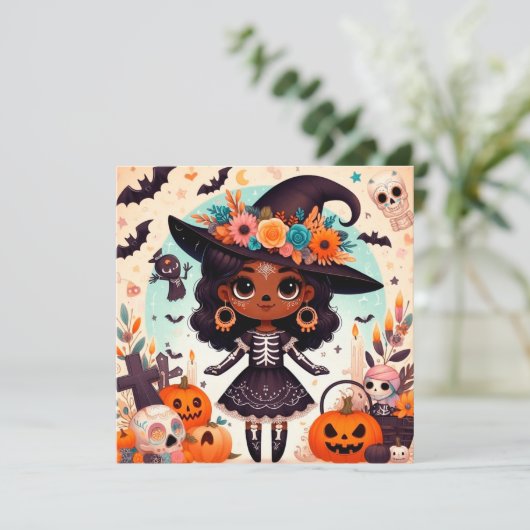 Beautiful little witch halloween party (Staand voorkant)
