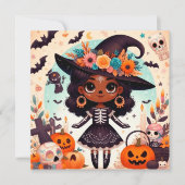 Beautiful little witch halloween party (Voorkant)