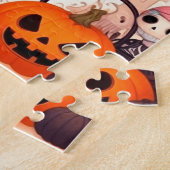 Beautiful little witch halloween party legpuzzel (Zijkant)