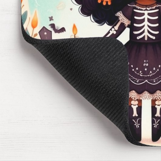 Beautiful little witch halloween party muismat (Hoek)