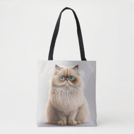 BEAUTIFUL LONGHAIR BIRMAN CARTOON CAT TOTE BAG