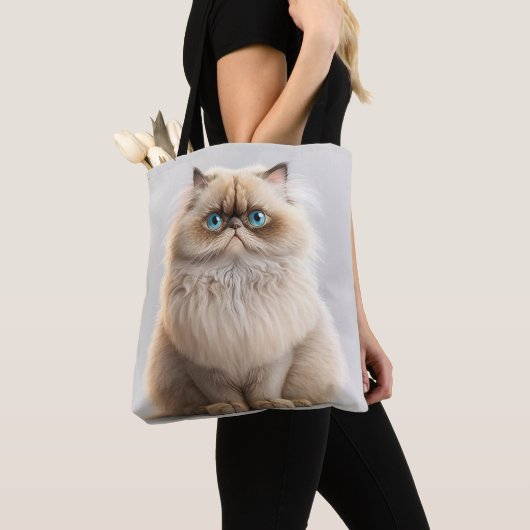 BEAUTIFUL LONGHAIR BIRMAN CARTOON CAT TOTE BAG (Dichtbij)