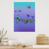 Beautiful love birds wall art poster (Keuken)