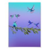 Beautiful love birds wall art poster (Voorkant)