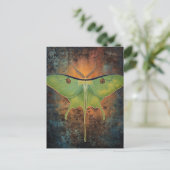 Beautiful Luna Moth Painting Briefkaart (Staand voorkant)