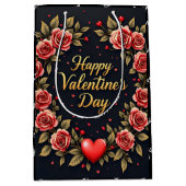 Beautiful Luxury Floral Love Modern Collection Medium Cadeauzakje (Voorkant)