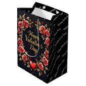 Beautiful Luxury Floral Love Modern Collection Medium Cadeauzakje (Achterkant Gekanteld)