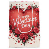 Beautiful Luxury Floral Love Trendy Collection Medium Cadeauzakje (Achterkant)