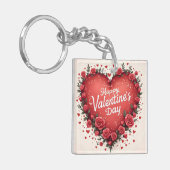 Beautiful Luxury Floral Love Trendy Collection Sleutelhanger (Voorkant Links)